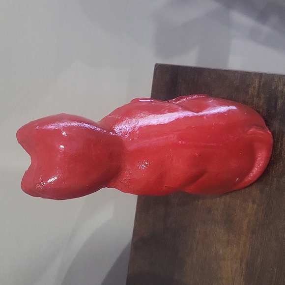 Red cast iron cat doorstopper - Picture 4 of 4